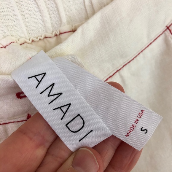 🌸SOLD🌸 Amadi Anthropologie Jupe 100% Linen Skirt - Picture 4 of 9